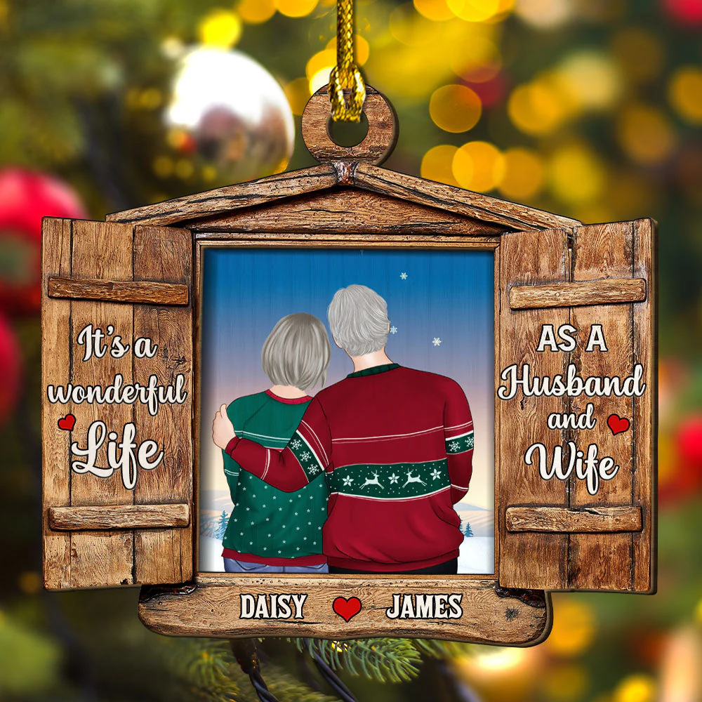 Wonderful Journey - Personalized Custom 2-layered Wood Ornament - Image 3