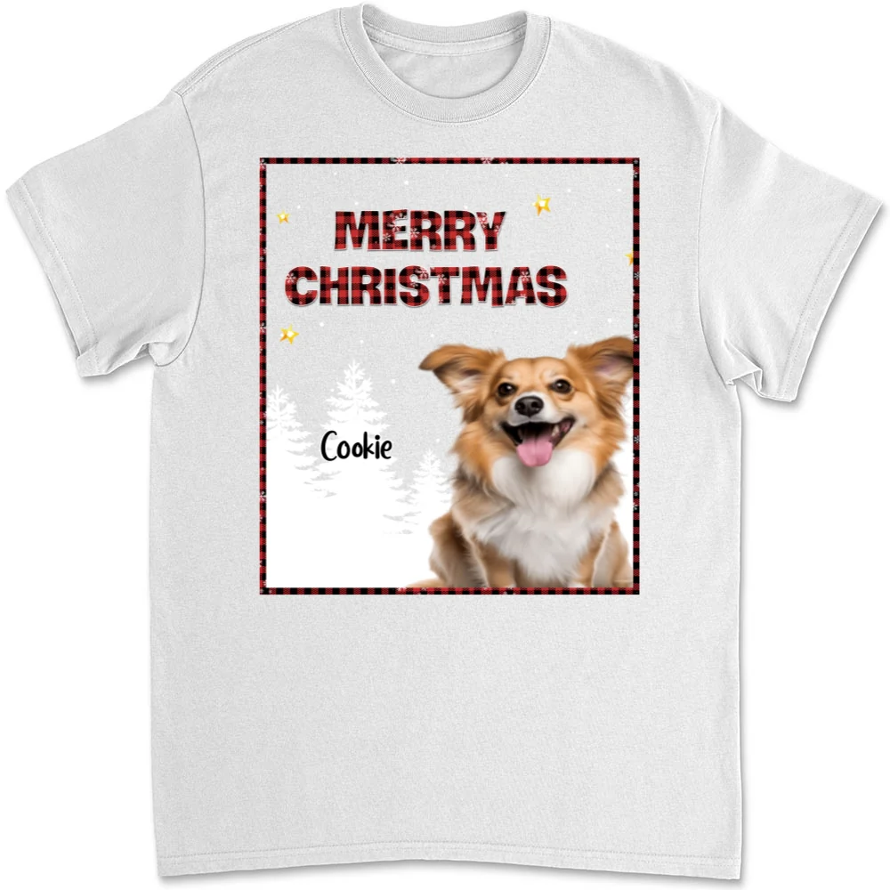Wonderful Time With Dog Photo - Personalized Custom Unisex T-Shirt - Image 2