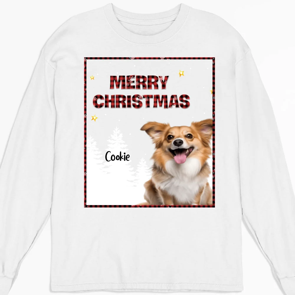 Wonderful Time With Pet Photo - Personalized Custom Long Sleeve T-Shirt - Image 4