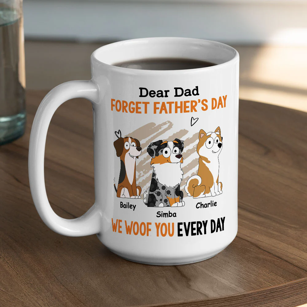 Woof Every Day - Personalized Custom Coffee Mug - Image 5