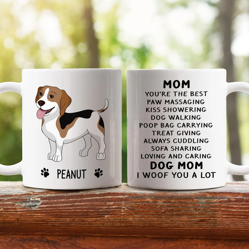 Woof You A Lot - Personalized Custom Coffee Mug - Image 4