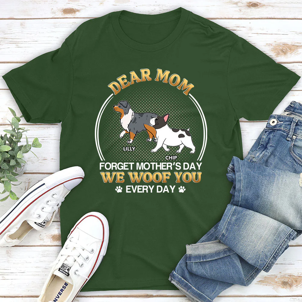 Woof You Everyday - Personalized Custom Unisex T-shirt - Image 5