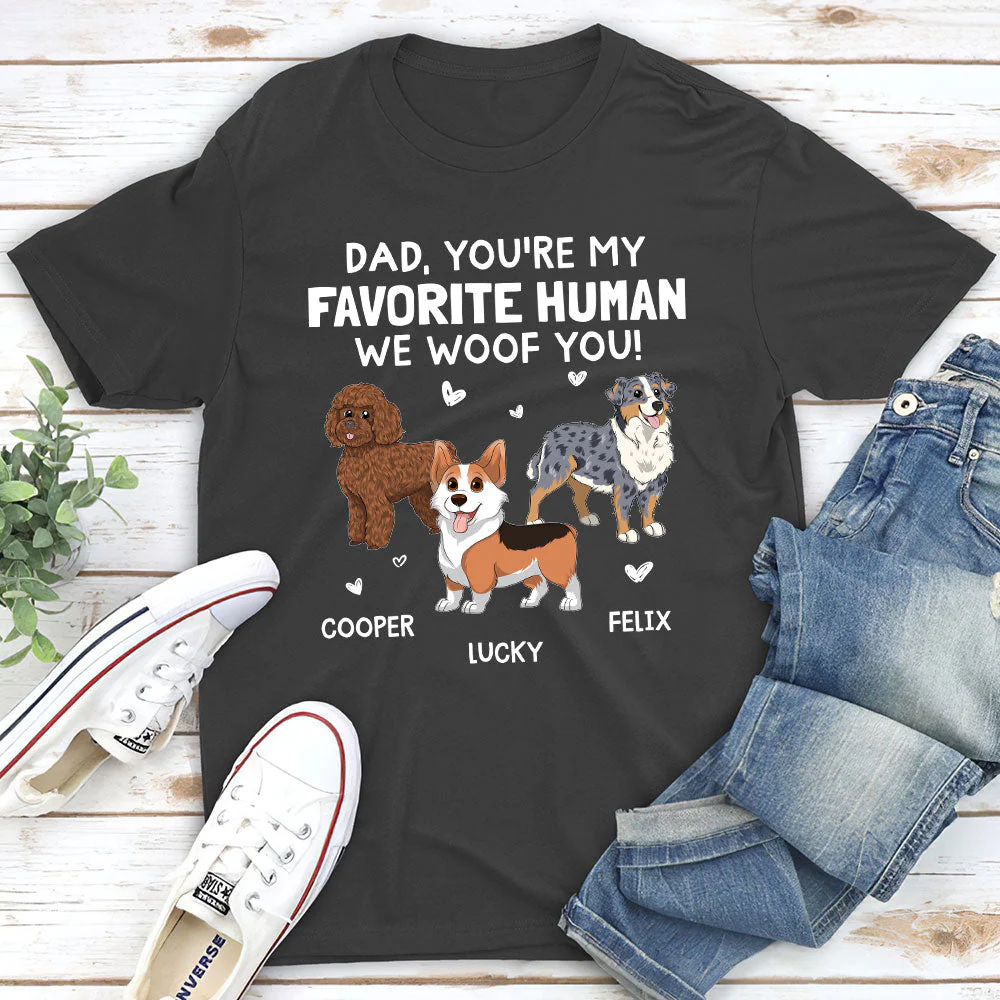 Woof You Mommy - Personalized Custom Premium T-shirt - Image 4
