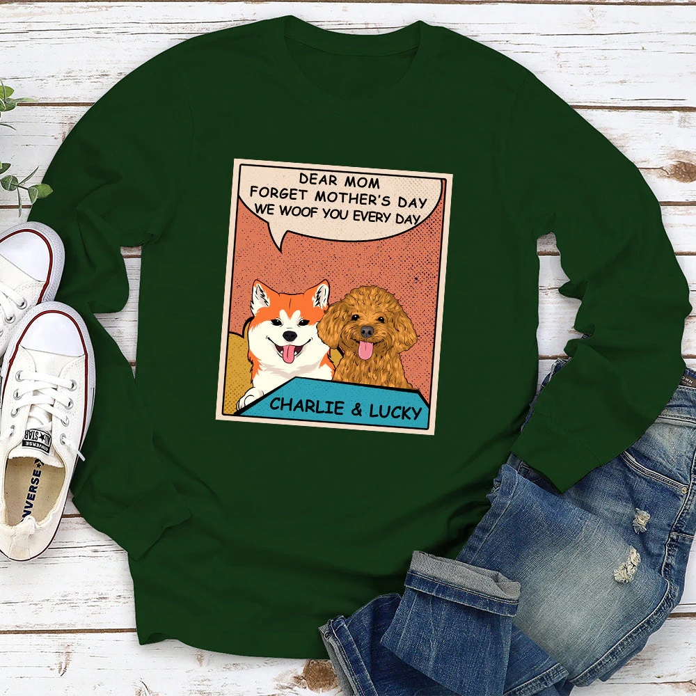 Woof You So Much - Personalized Custom Long Sleeve T-shirt - Image 2