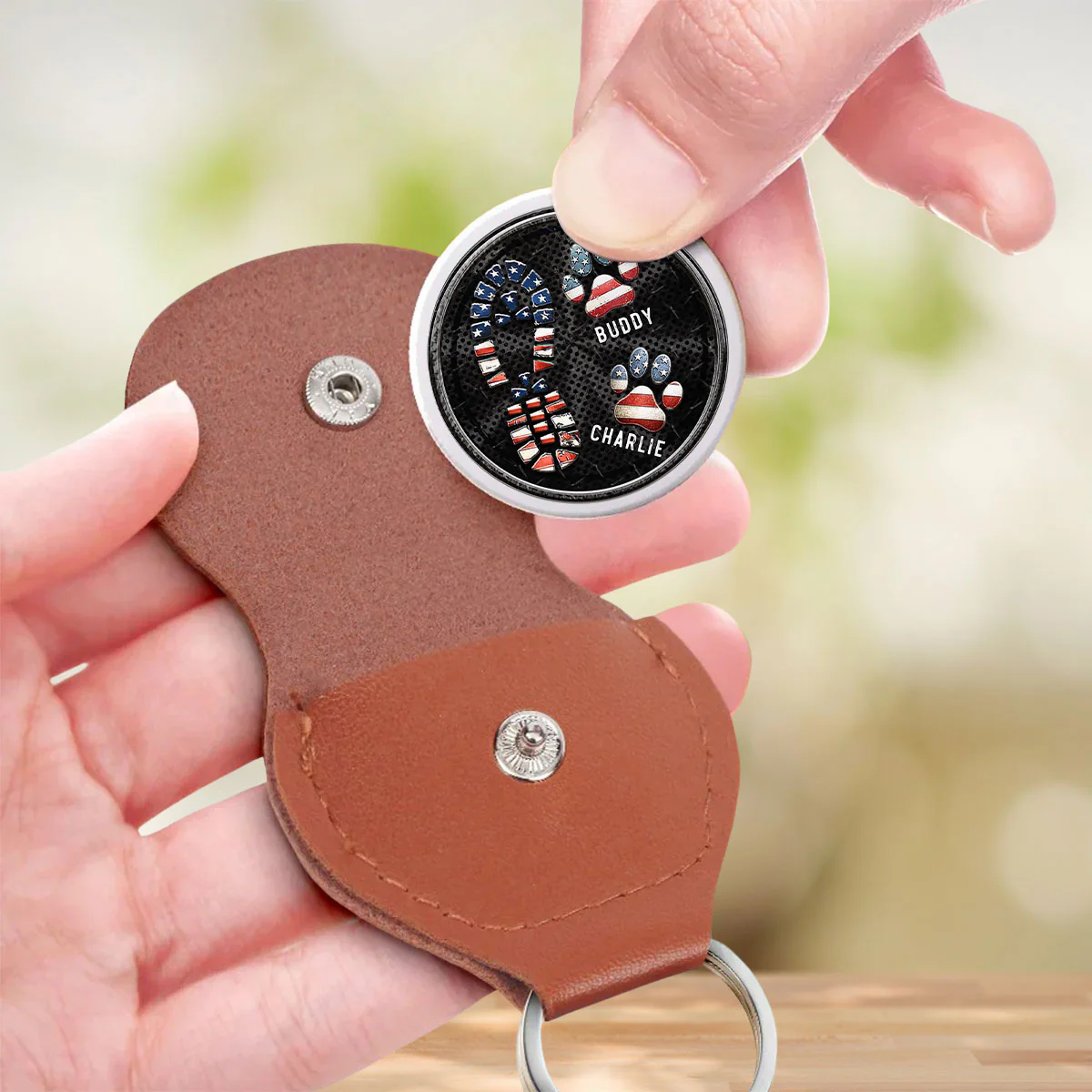 Woofing For The Best Dad - Personalized Custom Pocket Hug - Image 3