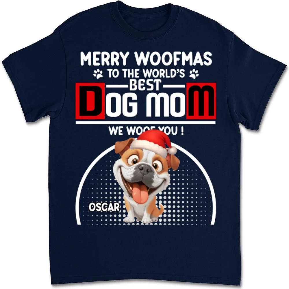 Woofmas Dog Father - Personalized Custom Unisex T-shirt - Image 7