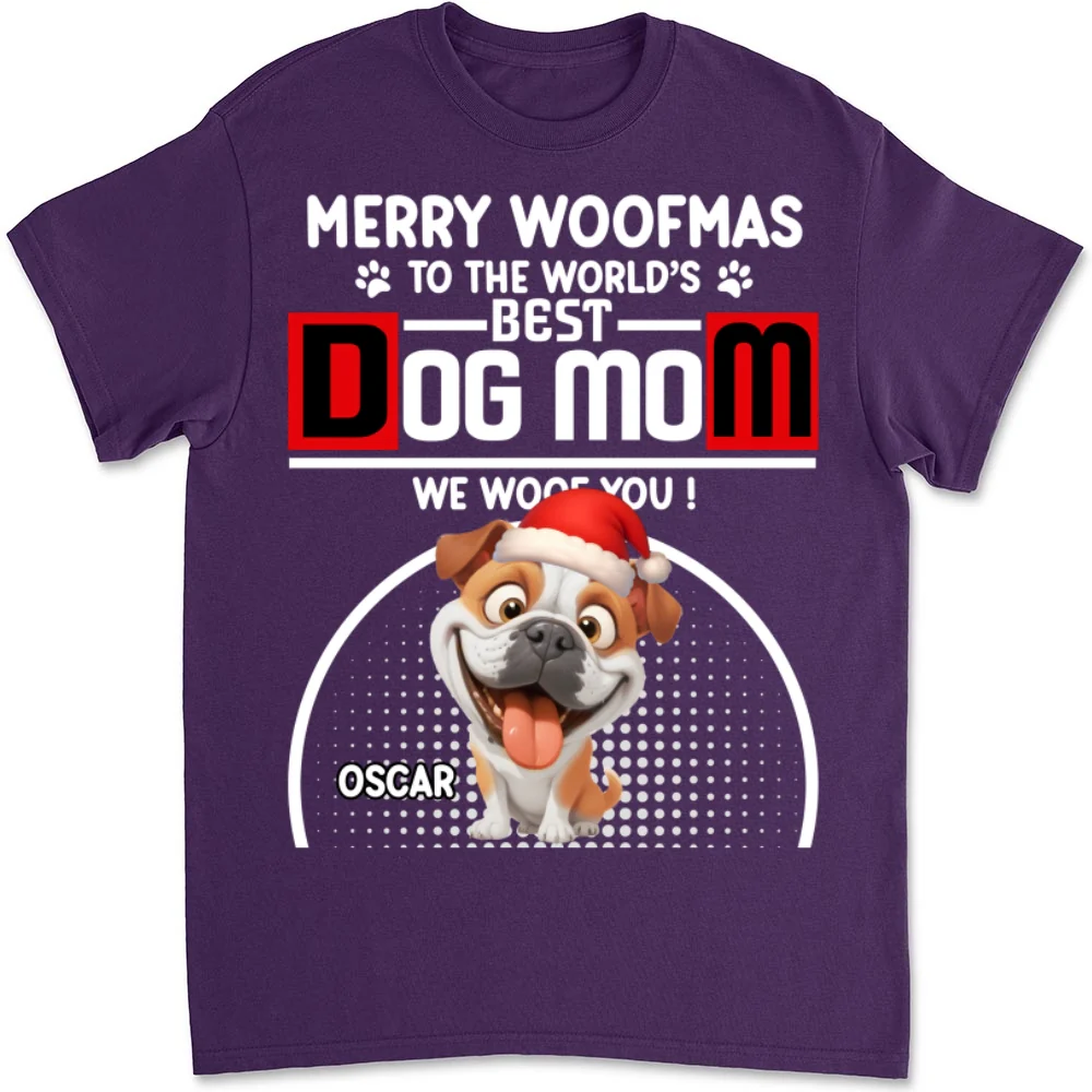 Woofmas Dog Father - Personalized Custom Unisex T-shirt - Image 9