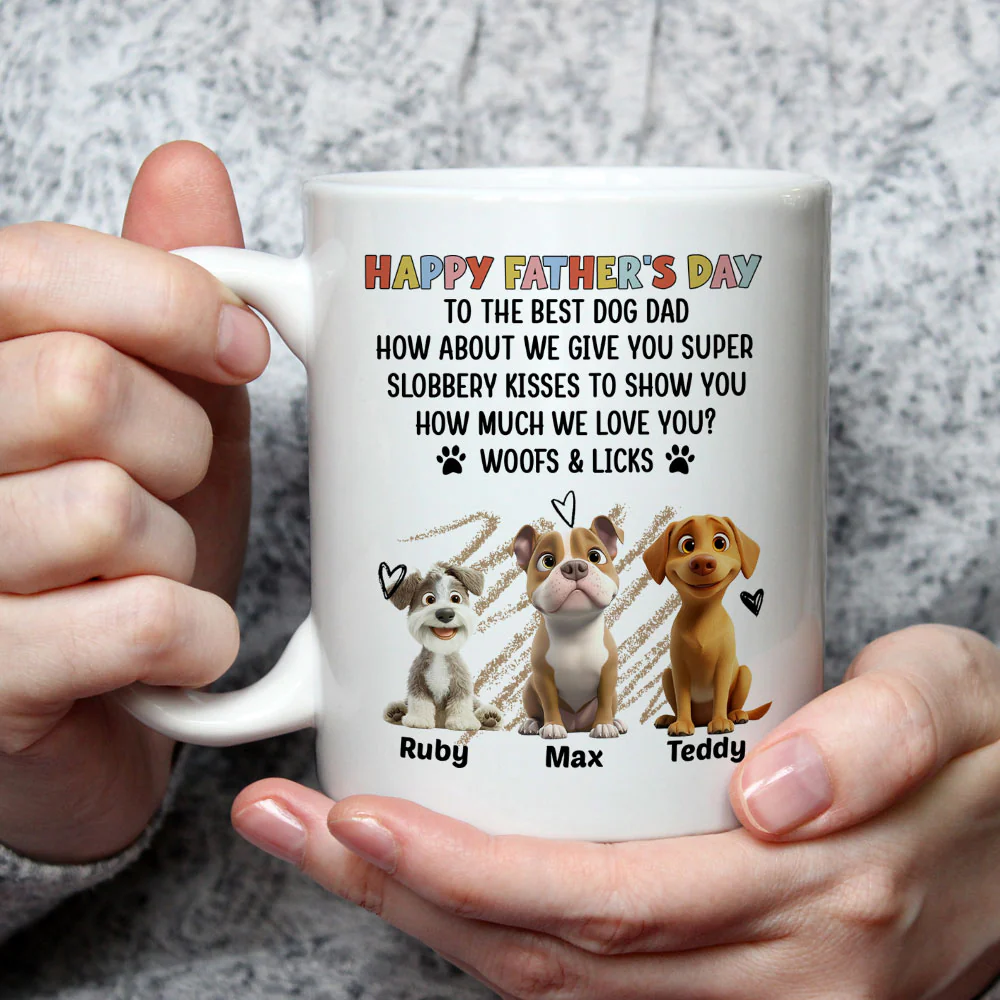Woofs And Licks - Personalized Custom Coffee Mug - Image 3