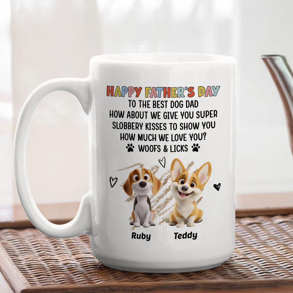 Woofs And Licks - Personalized Custom Coffee Mug - Image 5