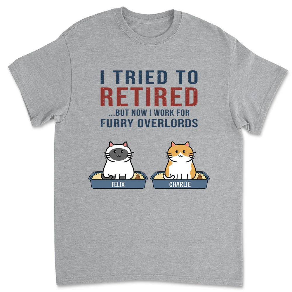 Work For Furry Overlords - Personalized Custom Unisex T-shirt