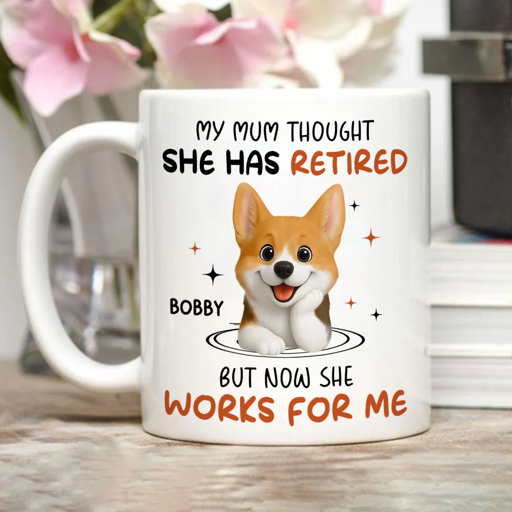 Work For Me - Personalized Custom Coffee Mug - Image 2