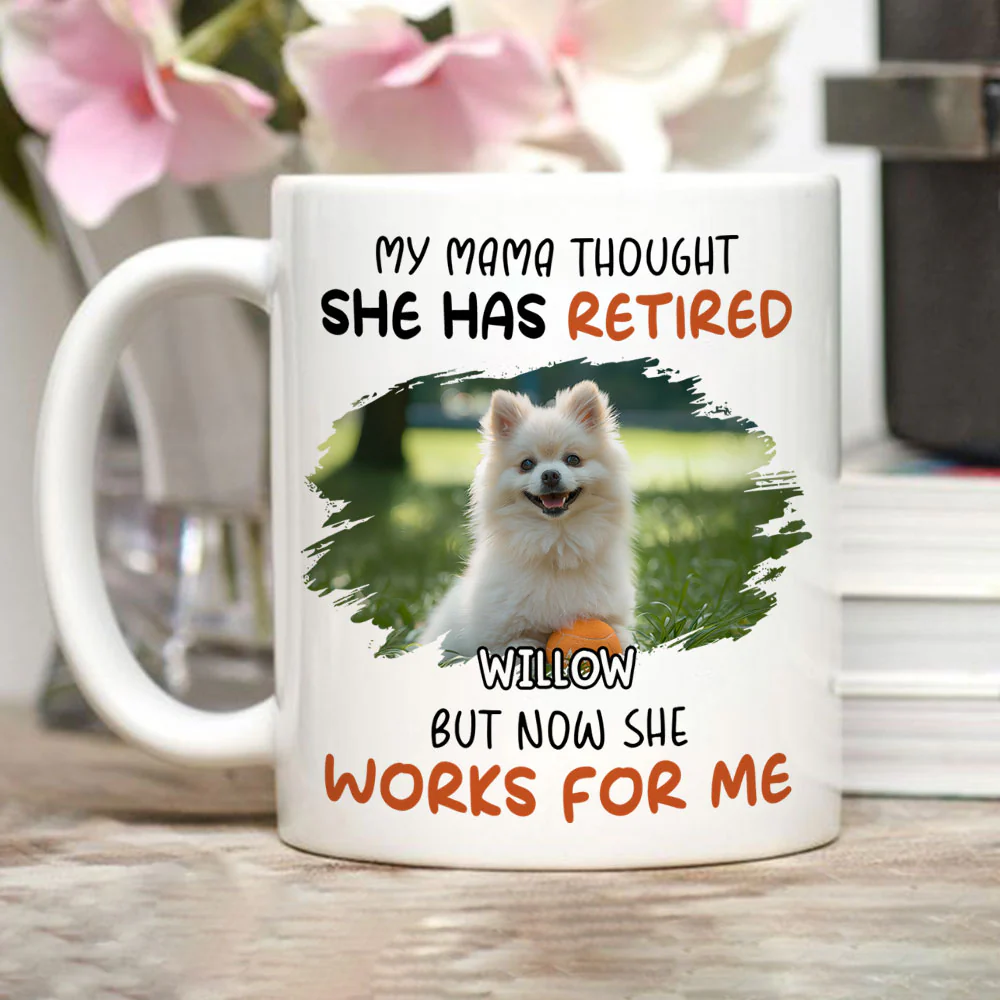 Work For Me Photo - Personalized Custom Coffee Mug
