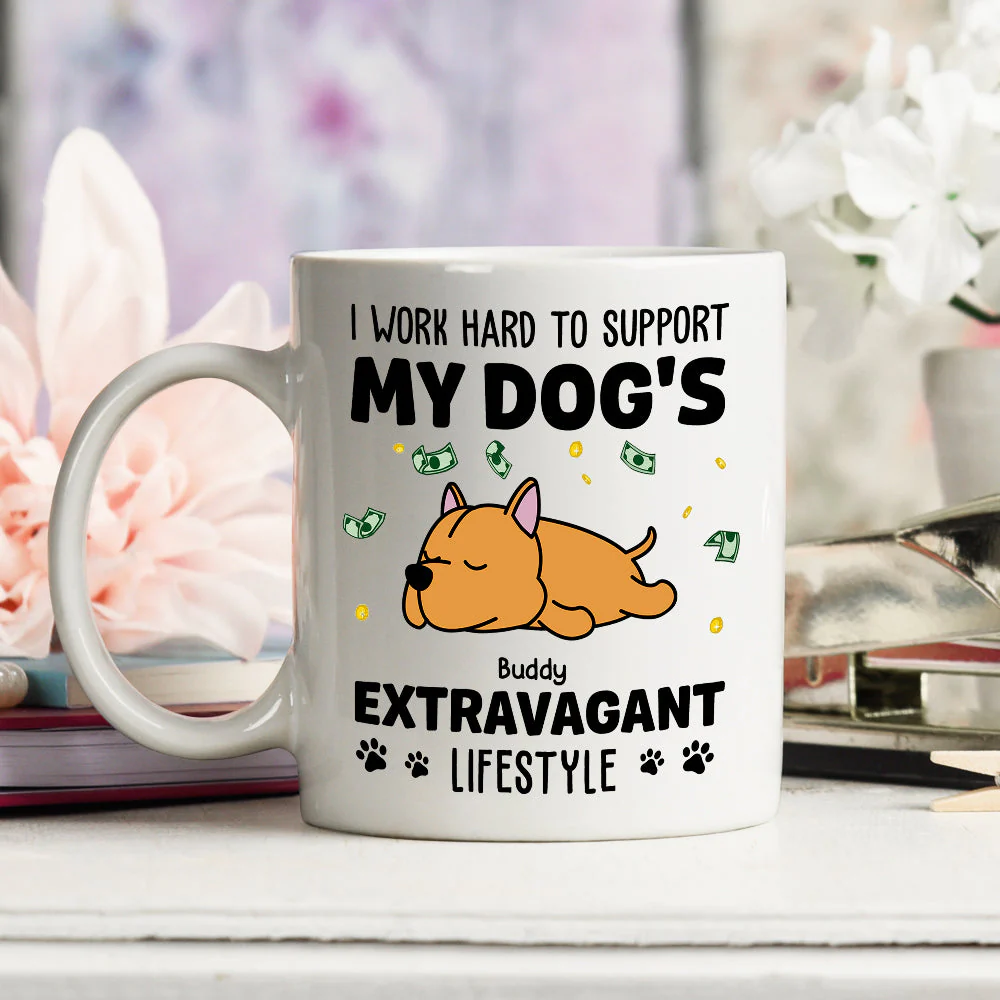 Work Hard - Personalized Custom Coffee Mug - Image 2