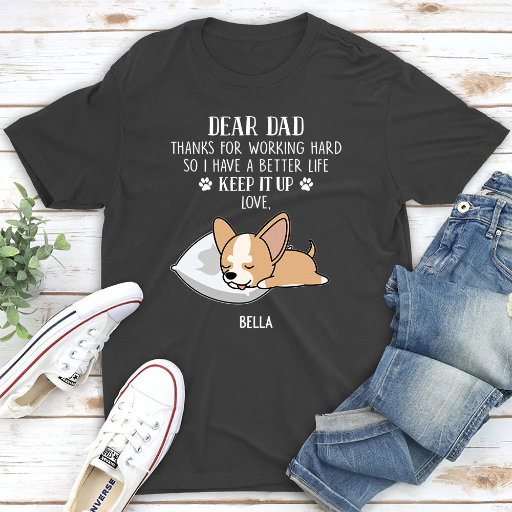 Working Hard - Personalized Custom Unisex T-shirt - Image 4