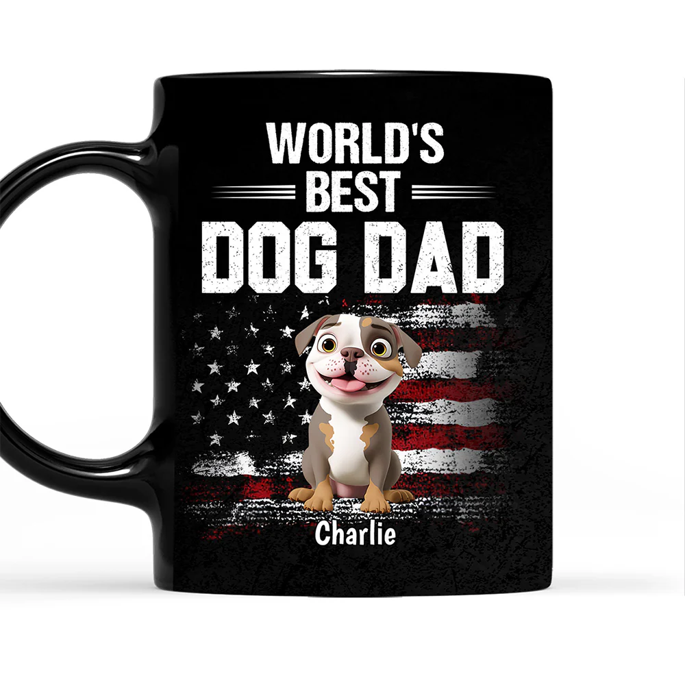 World Best Dog Dad - Personalized Custom Coffee Mug