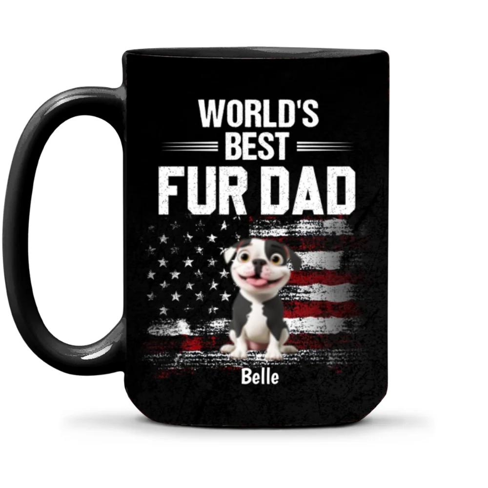 World Best Pet Dad - Personalized Custom Coffee Mug - Image 8