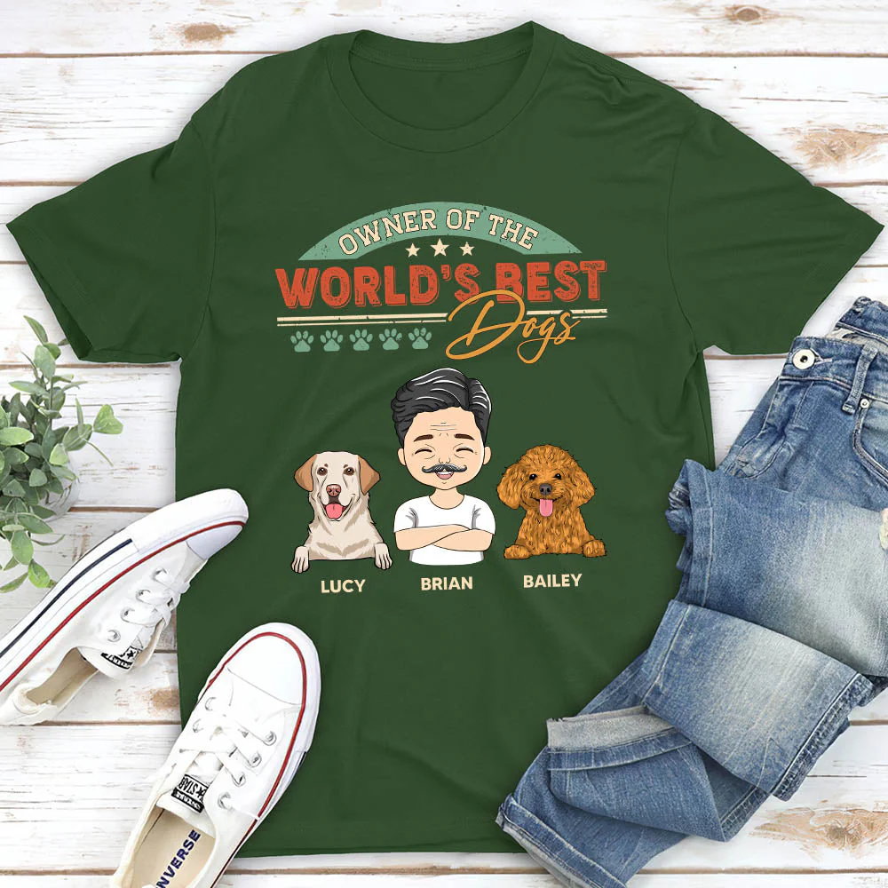 World’s Best Dog - Personalized Custom Unisex T-shirt - Image 3