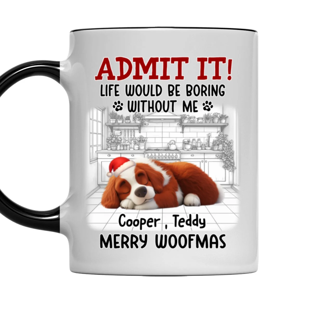 Would Be Boring Christmas - Personalized Custom Accent Mug - Image 5