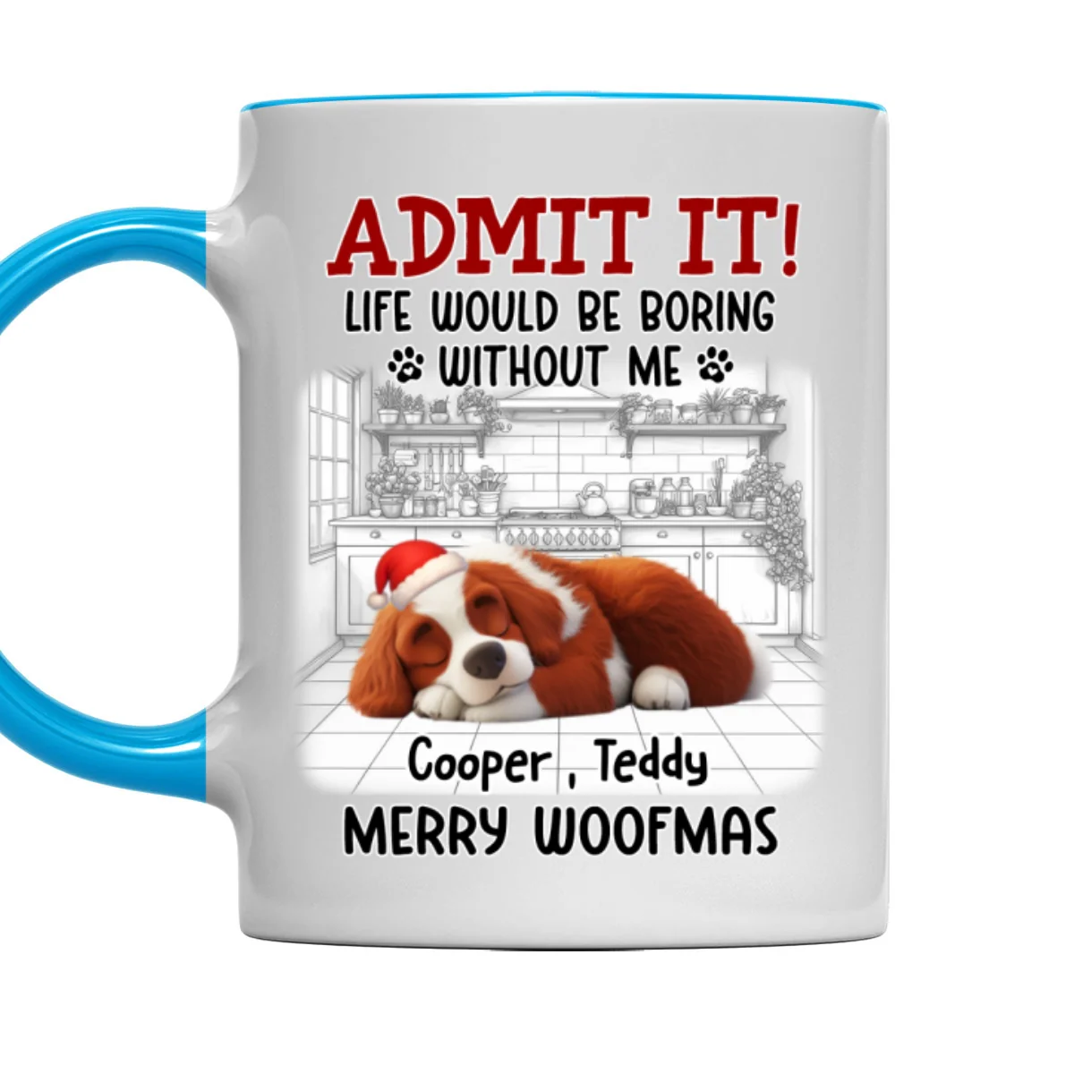 Would Be Boring Christmas - Personalized Custom Accent Mug - Image 6