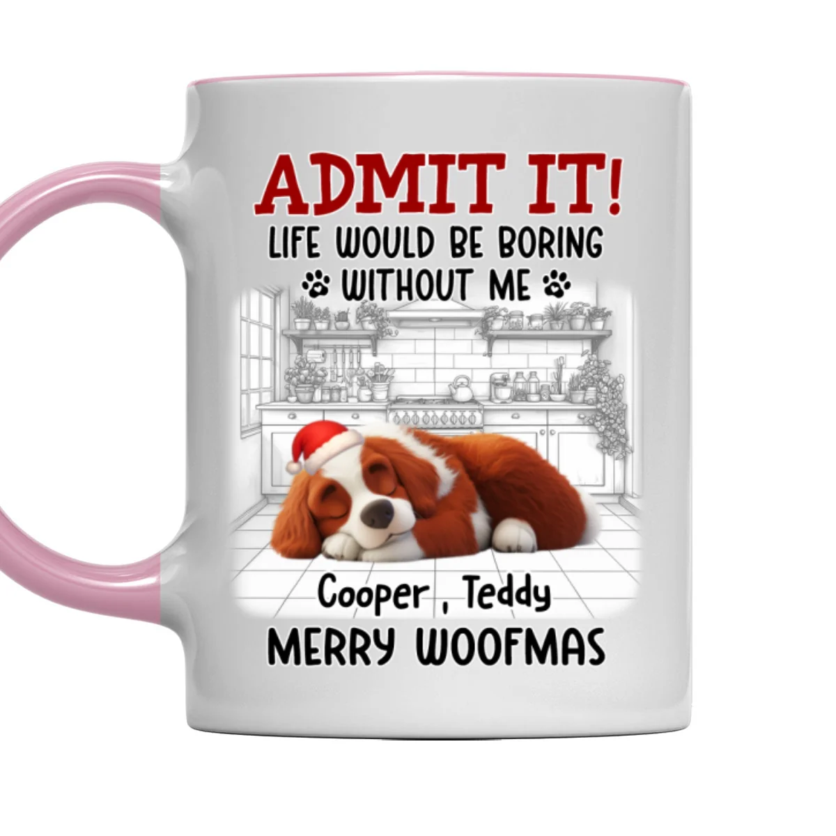 Would Be Boring Christmas - Personalized Custom Accent Mug - Image 7