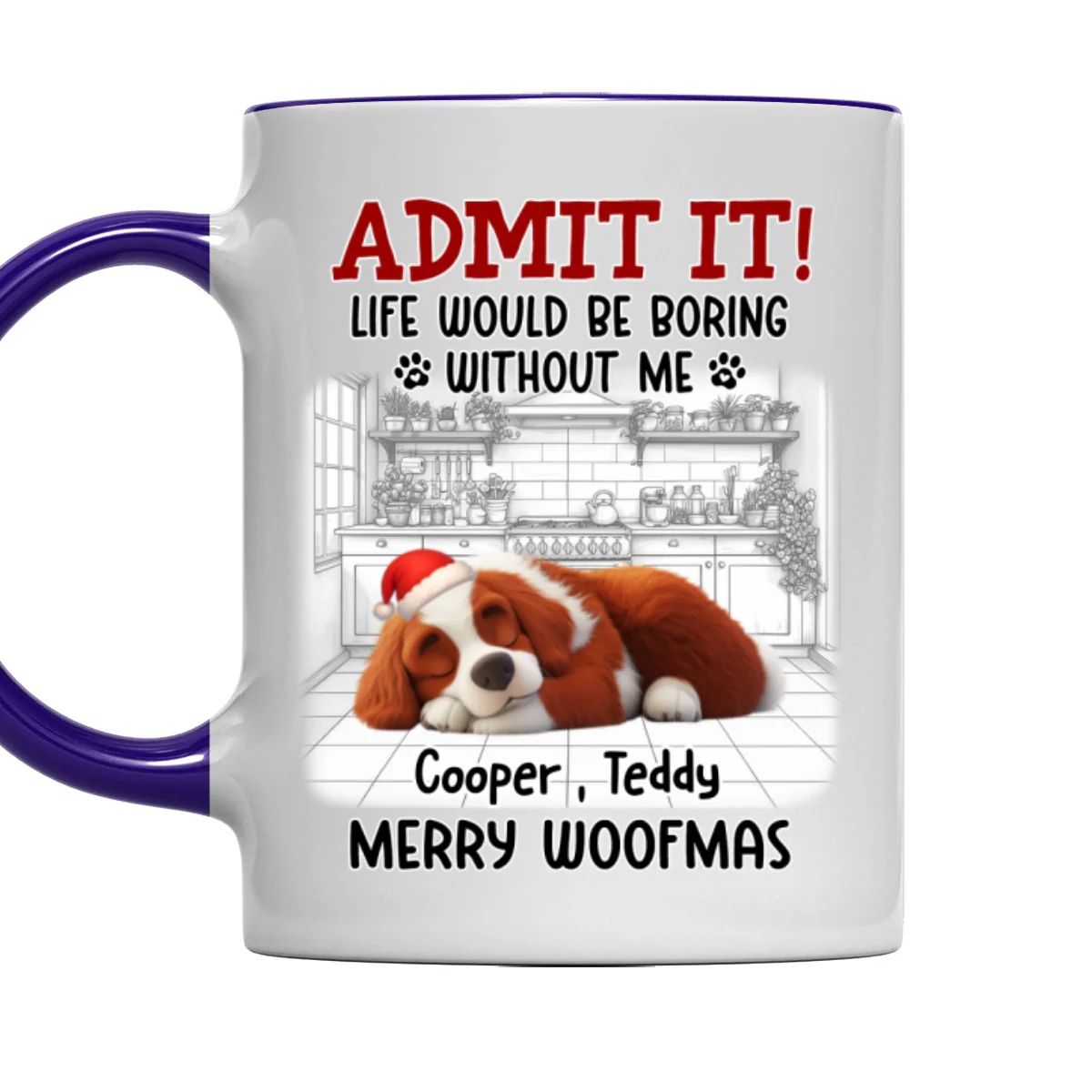 Would Be Boring Christmas - Personalized Custom Accent Mug - Image 8