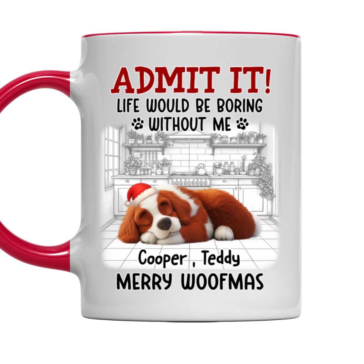 Would Be Boring Christmas - Personalized Custom Accent Mug - Image 9