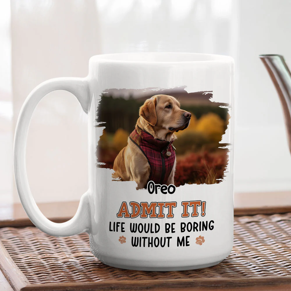 Would Be Boring Photo - Personalized Custom Coffee Mug - Image 4