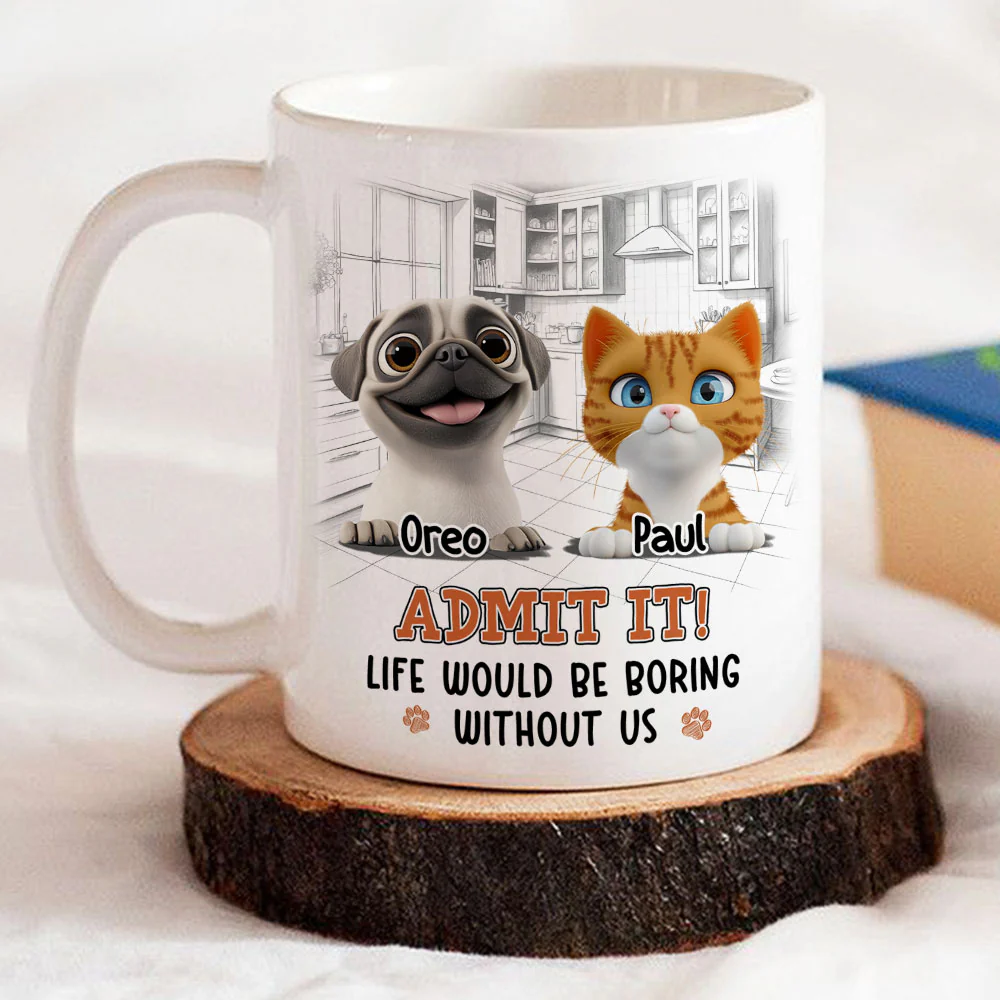 Would Be Boring Ver Pet - Personalized Custom Coffee Mug - Image 4