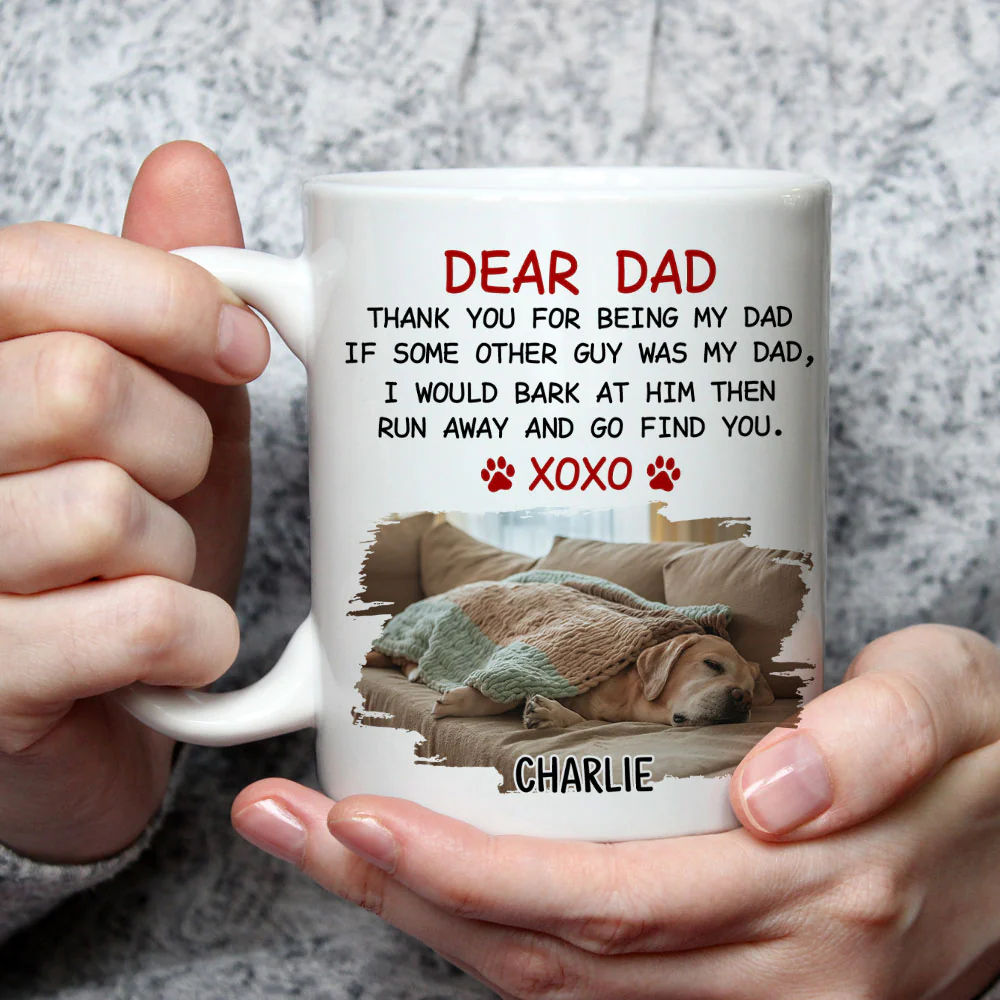 Xoxo Dog Mom Photo - Personalized Custom Coffee Mug - Image 2