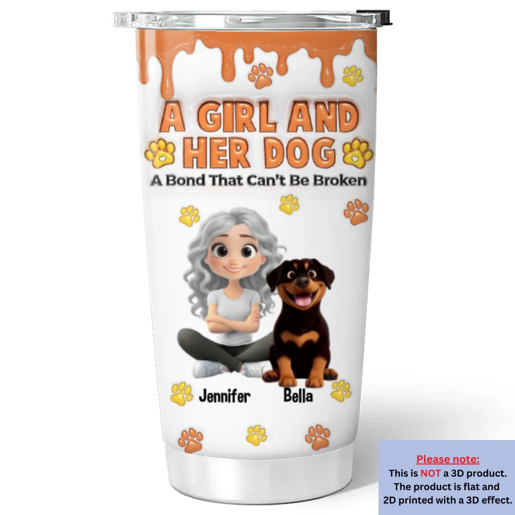 You And Me Bond That Can Not Be Broken - Personalized Custom 3D Inflated Custom Tumbler - Image 6