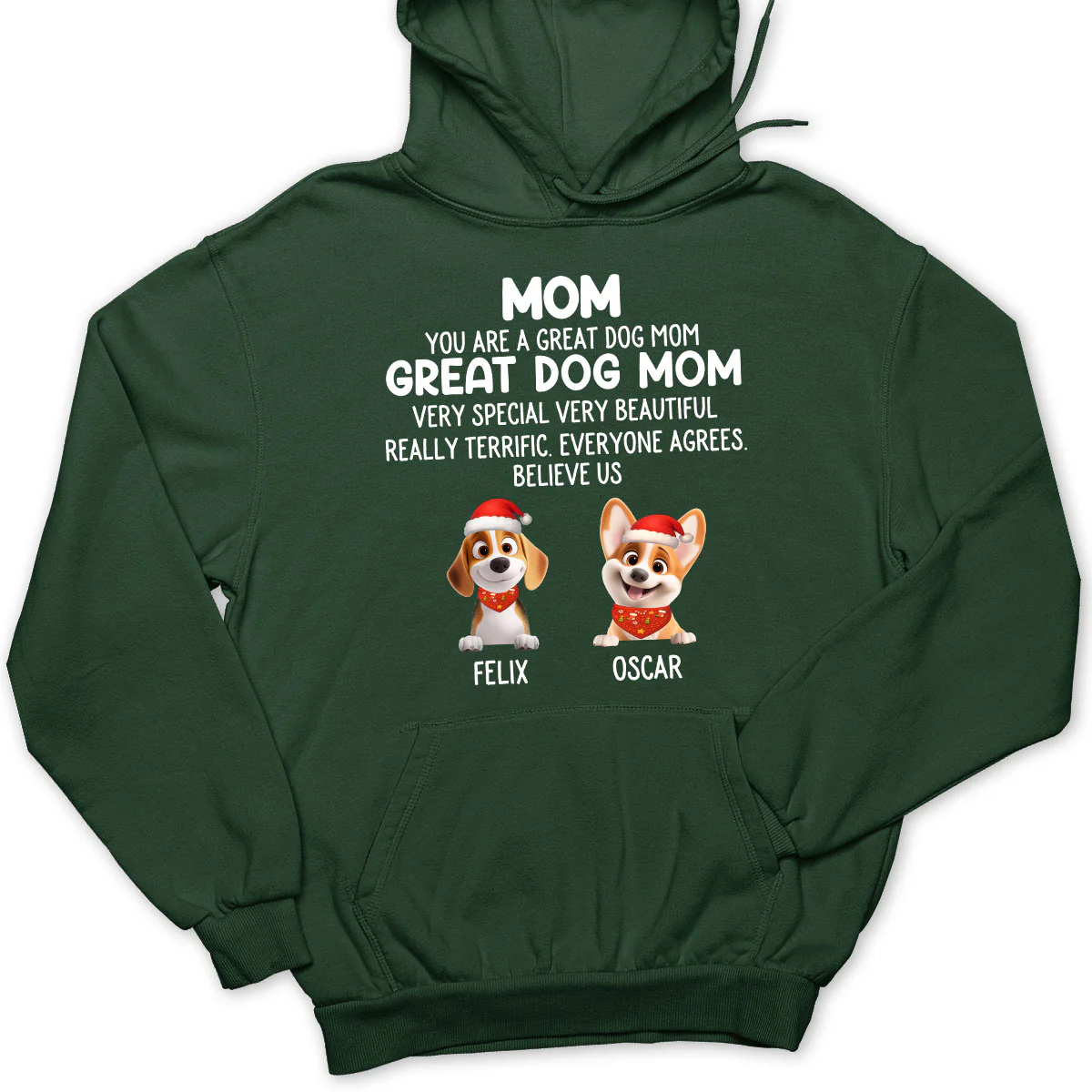 You Are A Great Dog Mom - Personalized Custom Hoodie - Image 3