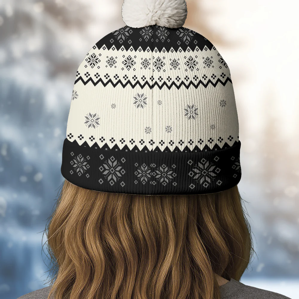 You Are Ahead All Face Ver - Personalized Custom Bobble Beanie Hat - Image 3