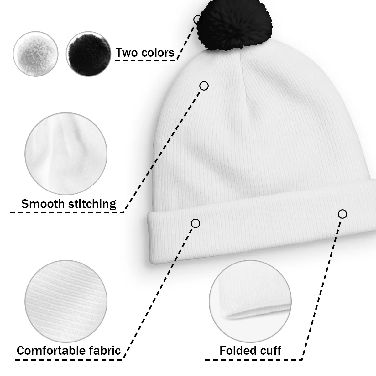 You Are Ahead All Fur Daily Ver - Personalized Custom Bobble Beanie Hat - Image 6
