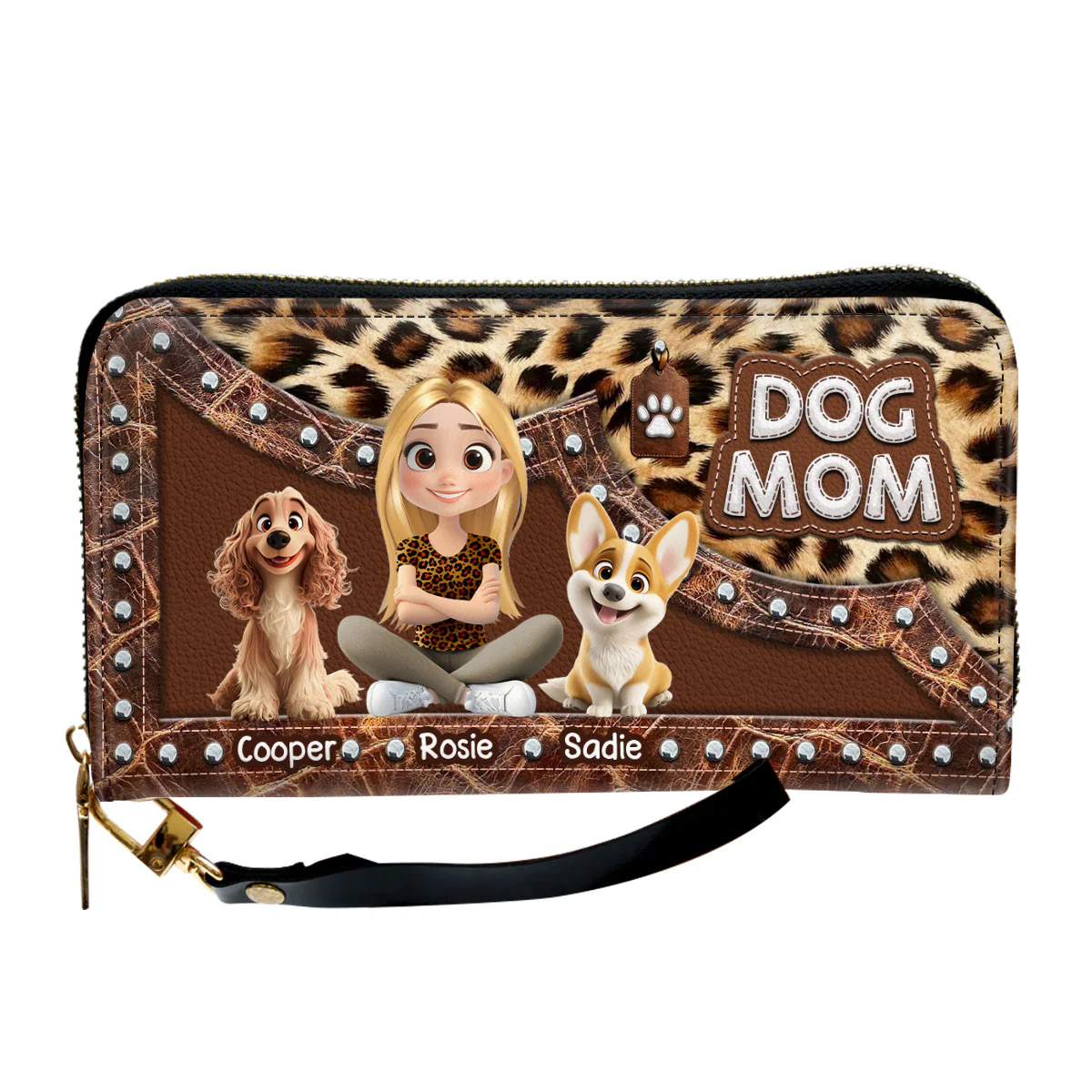 You Are Mom Favorite - Personalized Custom Leather Wallet