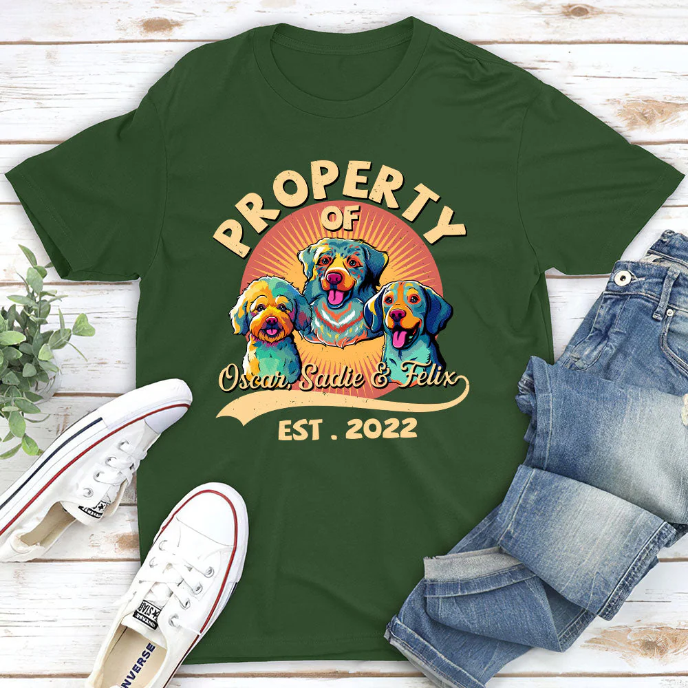 You Are My Property  - Personalized Custom Unisex T-shirt - Image 3