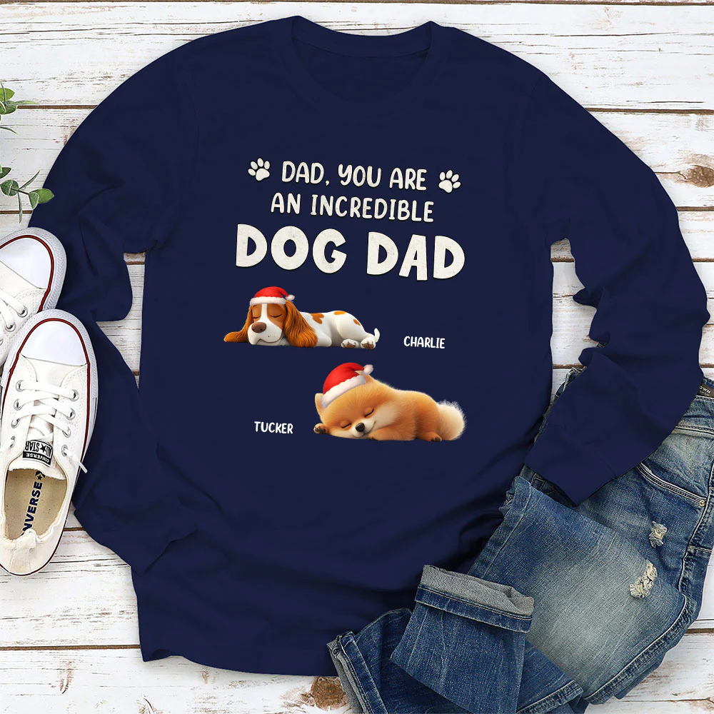 You Are Pawfect Christmas - Personalized Custom Long Sleeve T-Shirt - Image 2