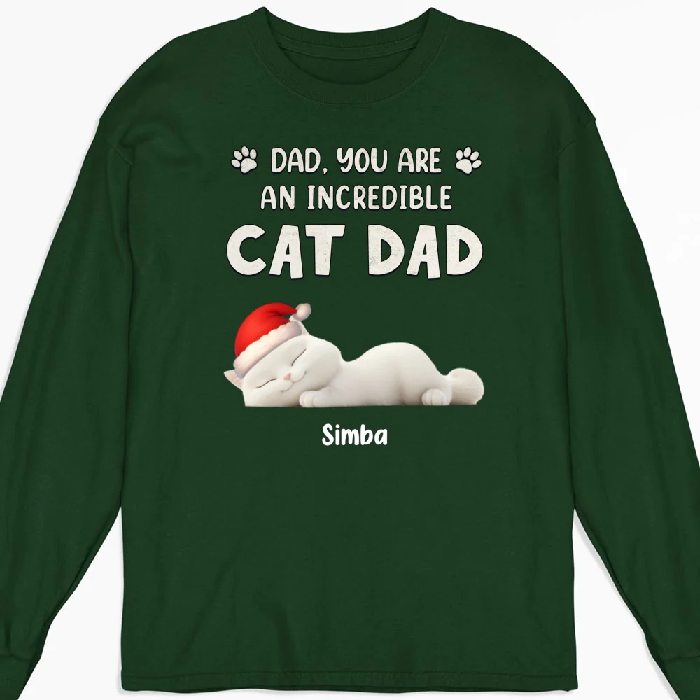 You Are Pawfect Christmas Ver Cat - Personalized Custom Long Sleeve T-Shirt - Image 6
