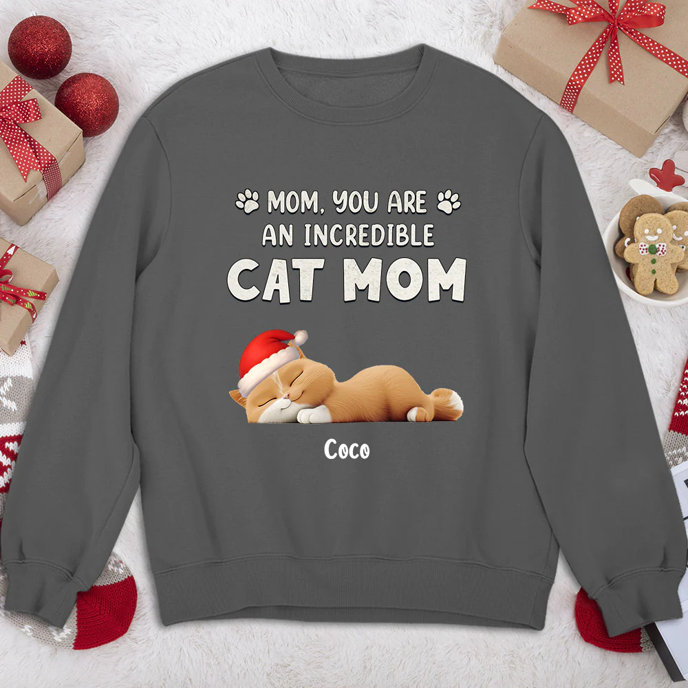 You Are Pawfect Christmas Ver Cat - Personalized Custom Sweatshirt - Image 4