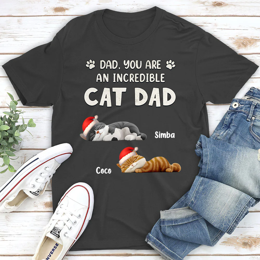 You Are Pawfect Christmas Ver Cat - Personalized Custom Unisex T-Shirt - Image 5