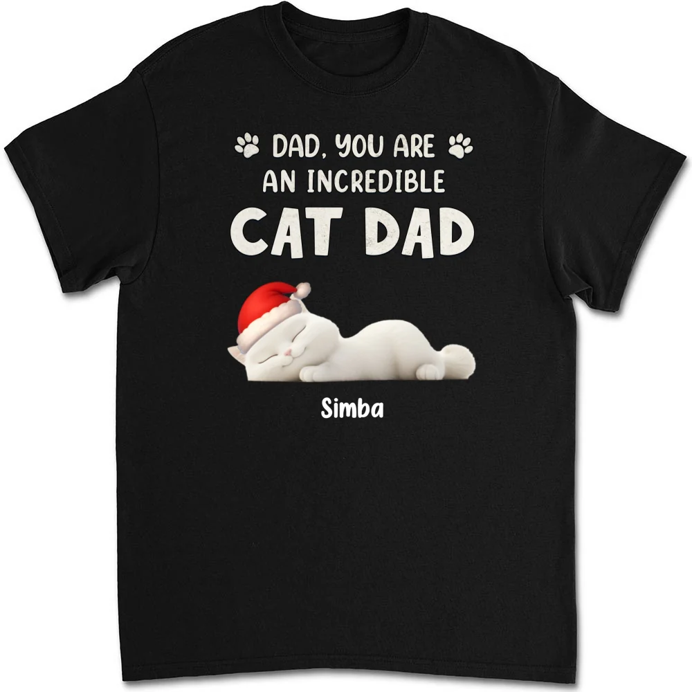 You Are Pawfect Christmas Ver Cat - Personalized Custom Unisex T-Shirt - Image 6
