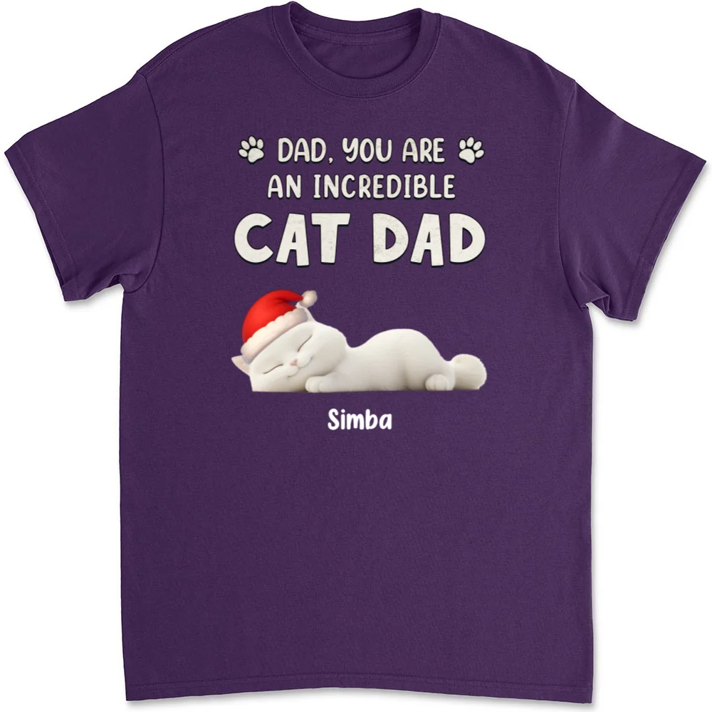 You Are Pawfect Christmas Ver Cat - Personalized Custom Unisex T-Shirt - Image 9