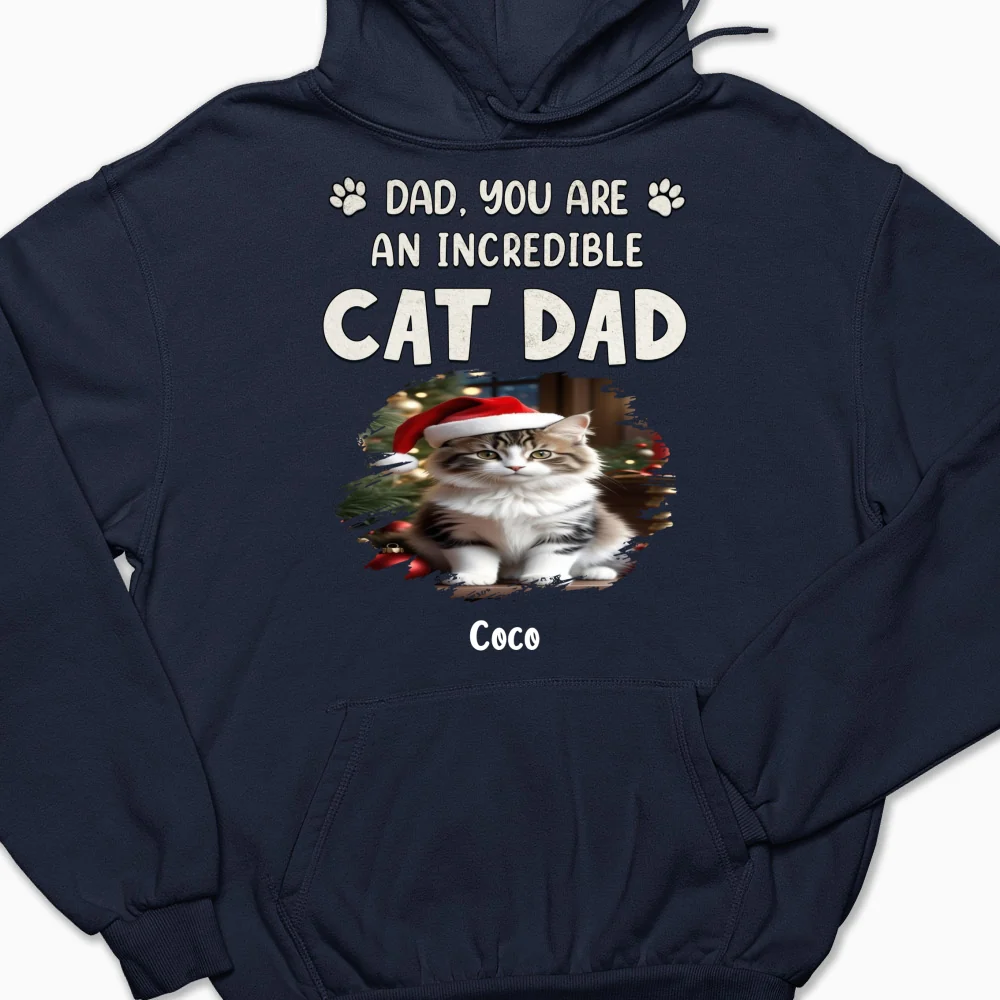 You Are Pawfect Christmas Ver Cat Photo - Personalized Custom Hoodie - Image 4