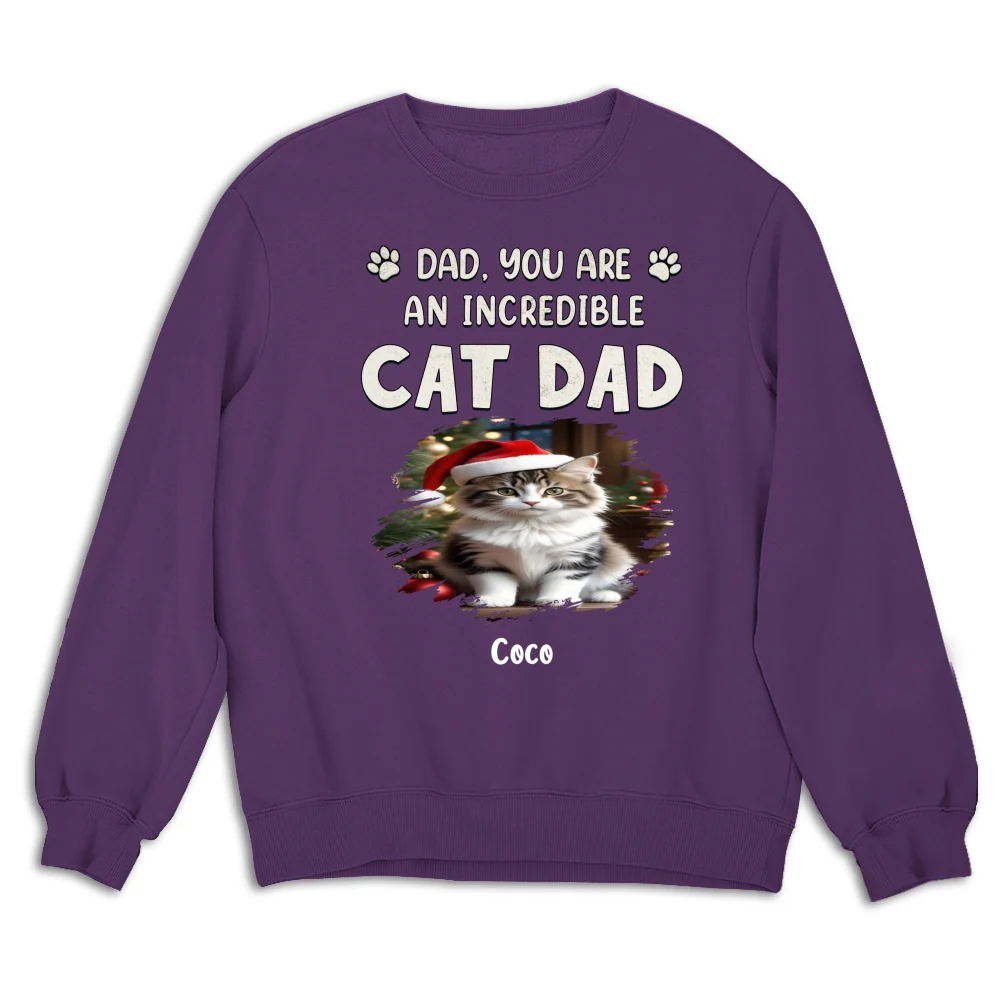 You Are Pawfect Christmas Ver Cat Photo - Personalized Custom Sweatshirt - Image 6