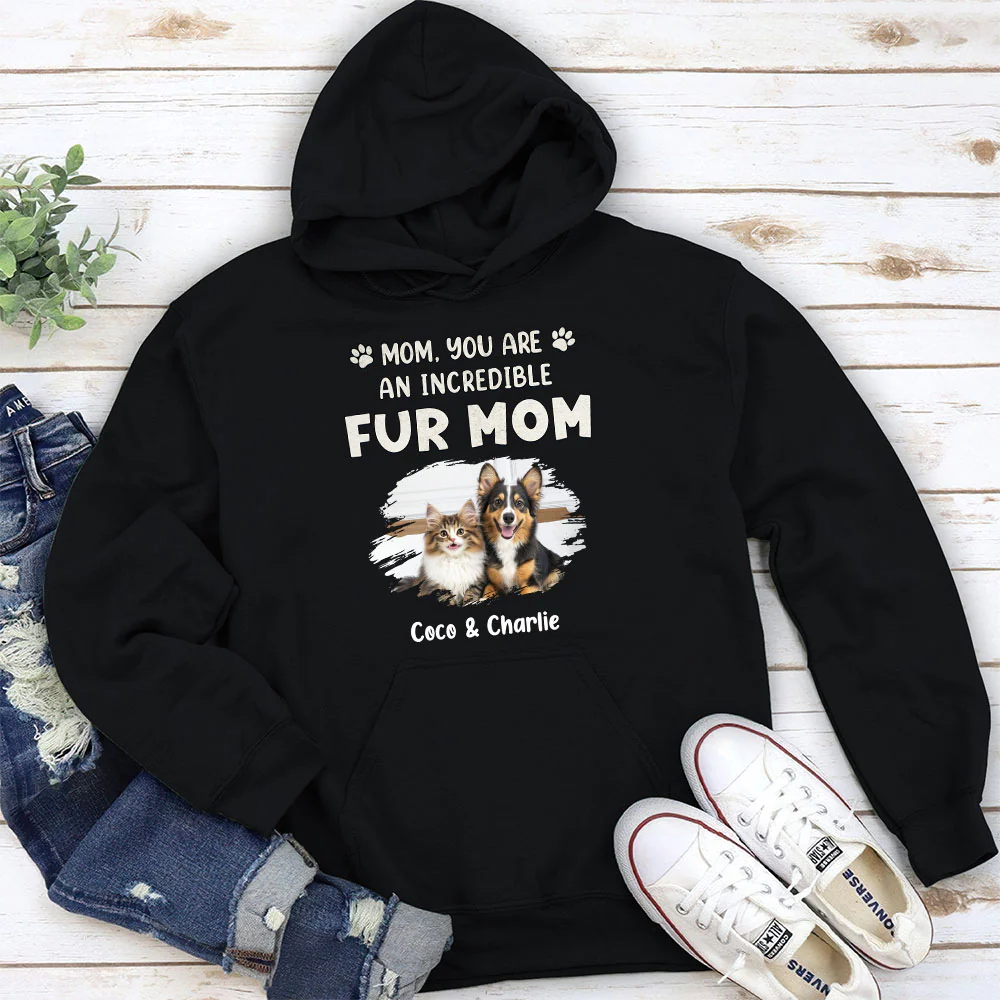 You Are Pawfect Christmas Ver Pet Photo - Personalized Custom Hoodie - Image 2