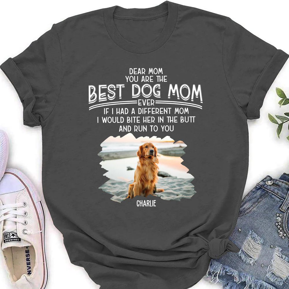 You Are The Best Dog Dad - Personalized Custom Women's T-shirt - Image 5