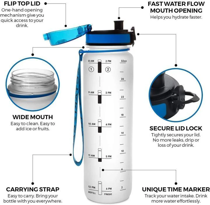 You Are The Best - Personalized Custom Water Tracker Bottle - Image 7
