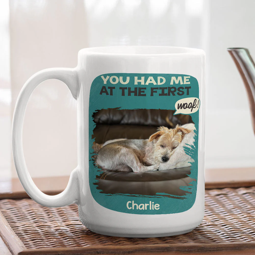 You Had Me At The First - Personalized Custom Coffee Mug - Image 5