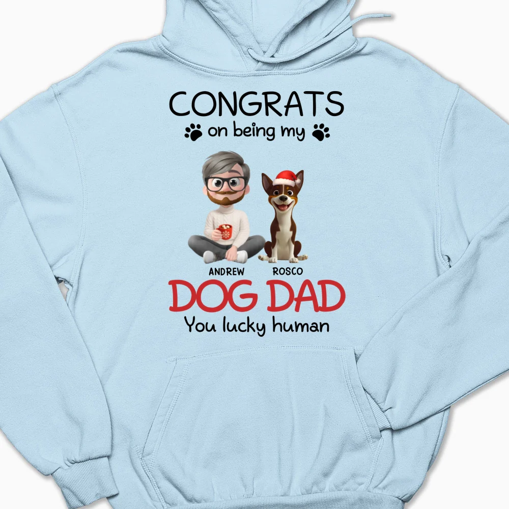 You Lucky Human Cartoon - Personalized Custom Hoodie - Image 5