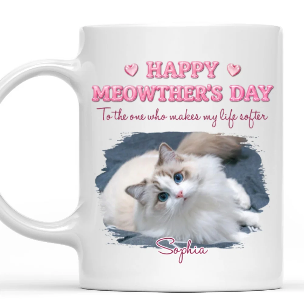 You Make My Life Softer Photo - Personalized Custom Coffee Mug - Image 7