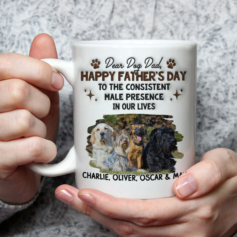 You Make My Tail Wag Photo - Personalized Custom 3D Inflated Effect Coffee Mug - Image 3